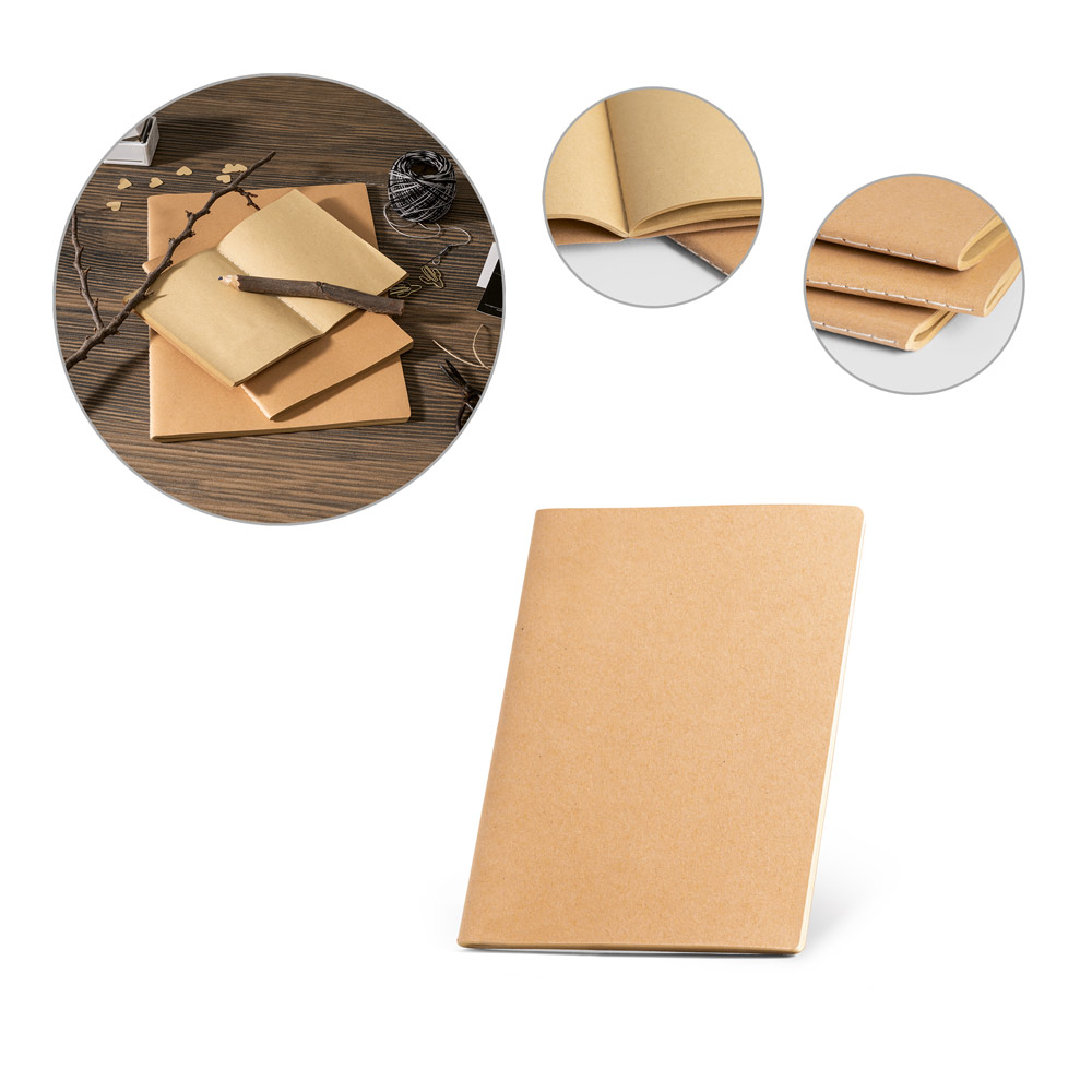 Caderno A5 de capa flexível em cartão - Personalizada_160