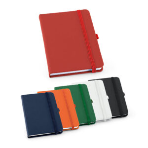 Caderno A6 em Couro Sintético-Azul