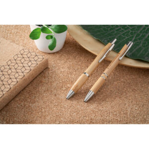 Caneta Esferográfica em Bambu Personalizada_160