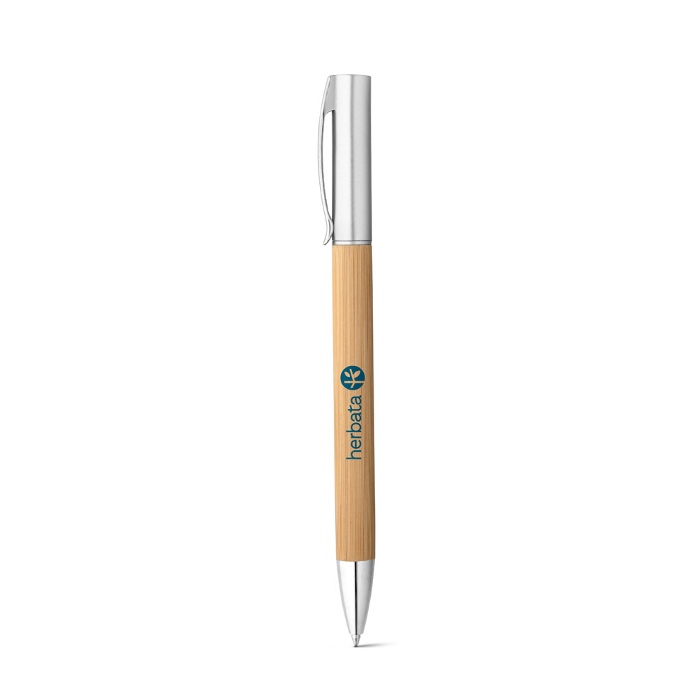 Caneta Esferográfica em Bambu e ABS Personalizada - Imagem 5