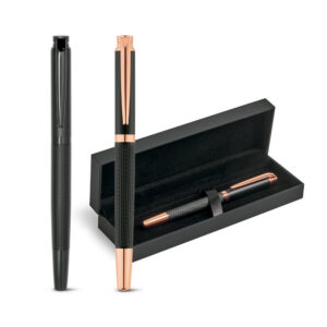 Caneta Roller em Metal com Escrita em Preto Personalizada_103-a