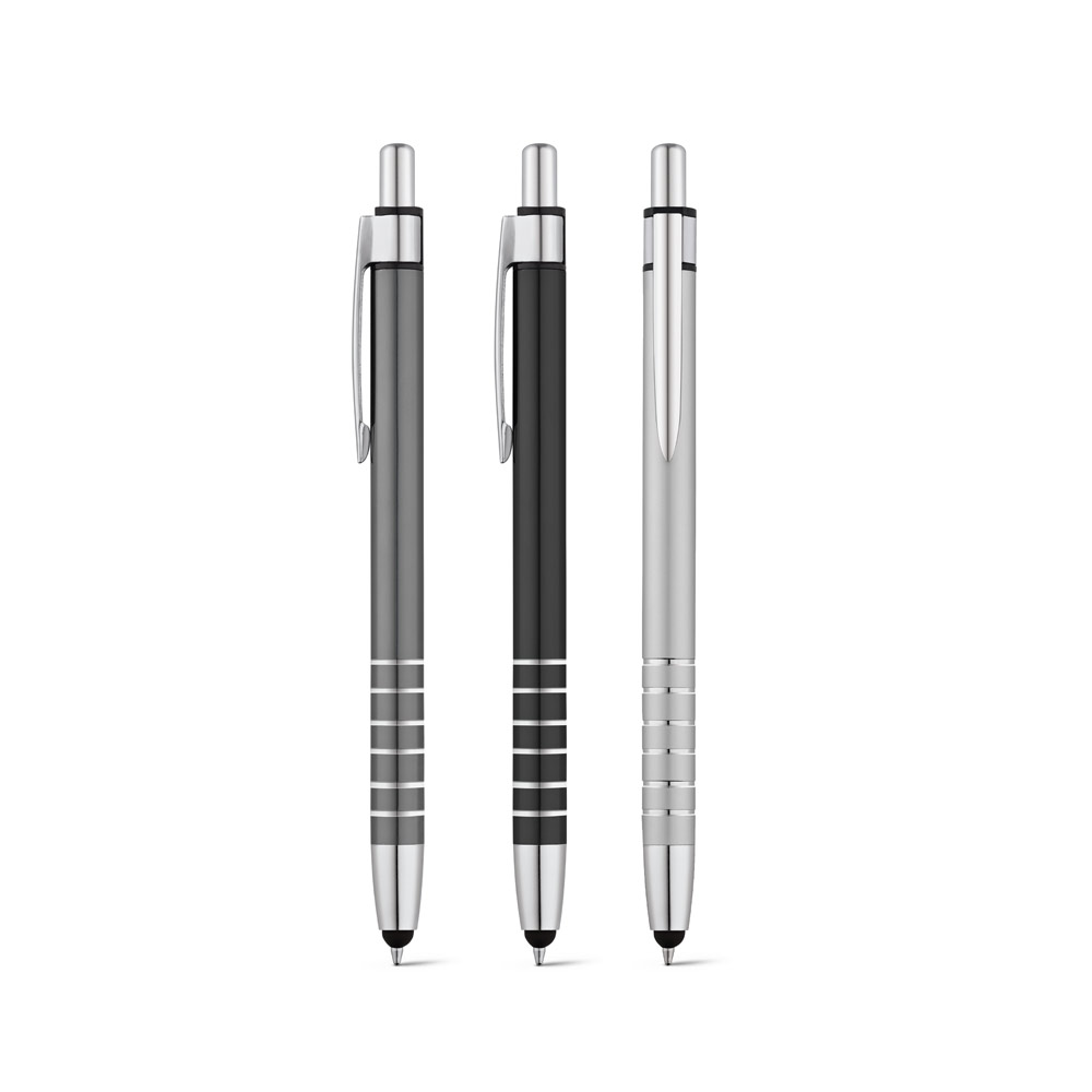 Caneta alumínio com Ponteira touch Personalizada_set