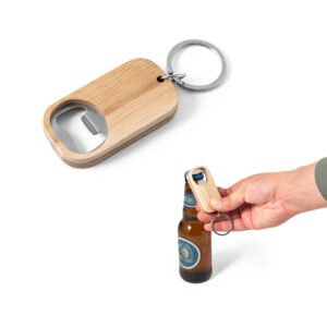 Chaveiro em aço inox e bambu com abridor de garrafas Personalizado 921_160