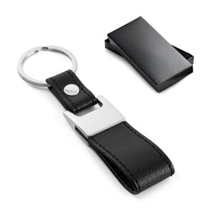 Chaveiro em metal e Couro sintético Personalizado