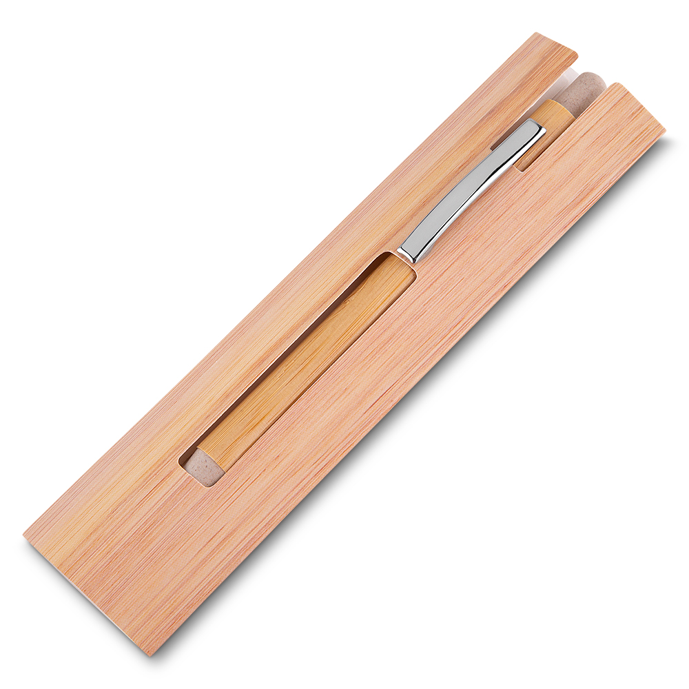 Caneta corpo de bambu - Imagem 3
