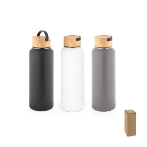 Garrafa térmica em aço inox 90% reciclado Personalizada-803-_amb