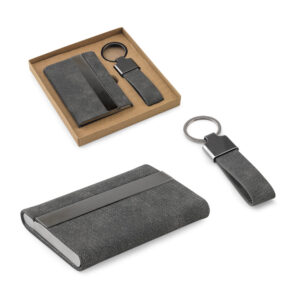 Kit porta-cartões e chaveiro Reciclado Personalizado 930_133