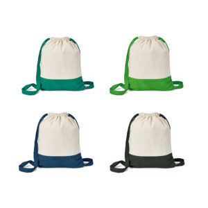Sacola tipo mochila 100% algodão Personalizada