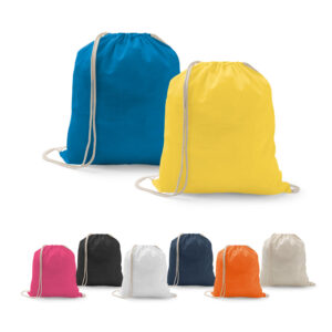 Sacola tipo mochila em algodão reciclado Personalizada