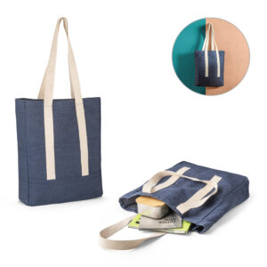 Sacola casual em denim reciclado 300 gm Personalizada