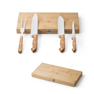 Kit churrasco em caixa bambu Personalizado