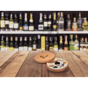 Conjunto para vinho com 4 peças em bambu Personalizado