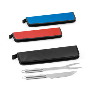 Kit churrasco em estojo Colorido Personalizado